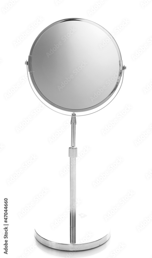 Round table mirror isolated on white Round table mirror isolated on white