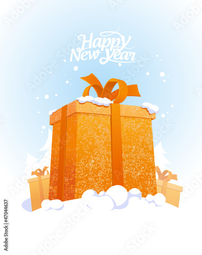 New year card design template.
