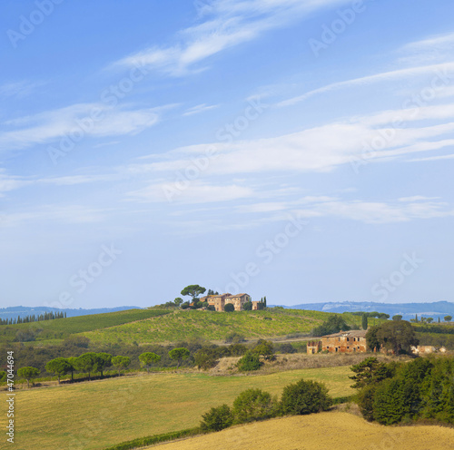 Tuscany countryside by montepulciano