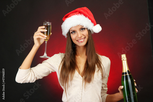 beautiful young woman with ...