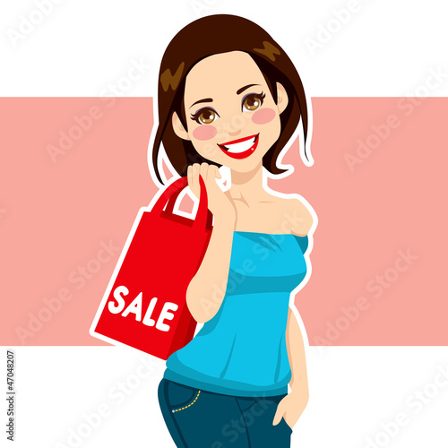 Woman Shopping Sales