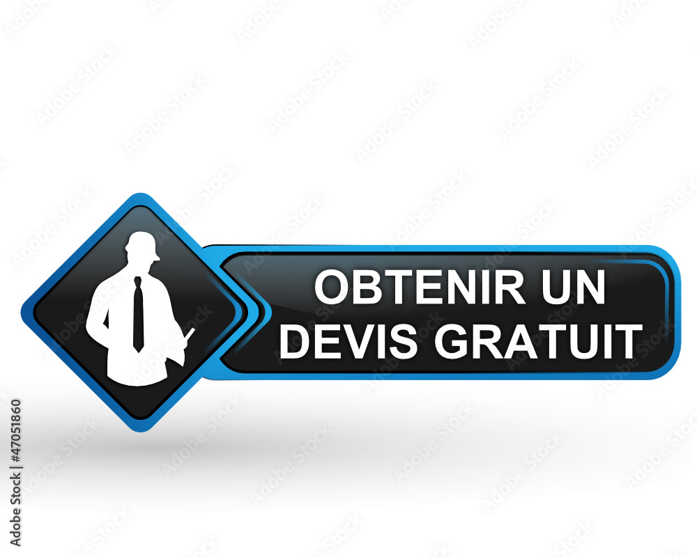 obtenir un devis gratuit sur bouton web carré design bleu obtenir un devis gratuit sur bouton web carré design bleu