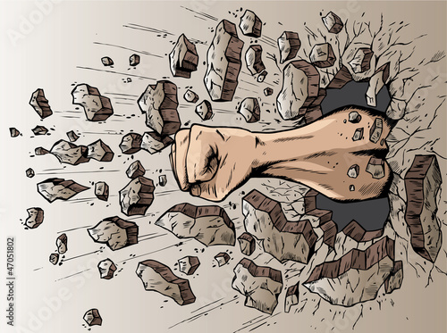 Fist through wall