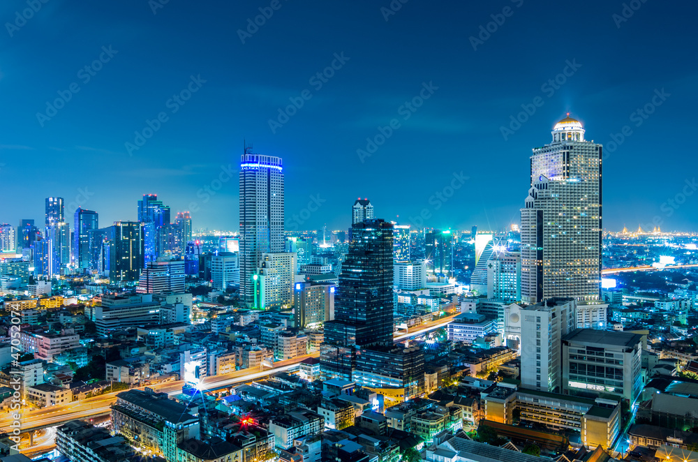 Fototapeta premium Pejzaż Bangkok.