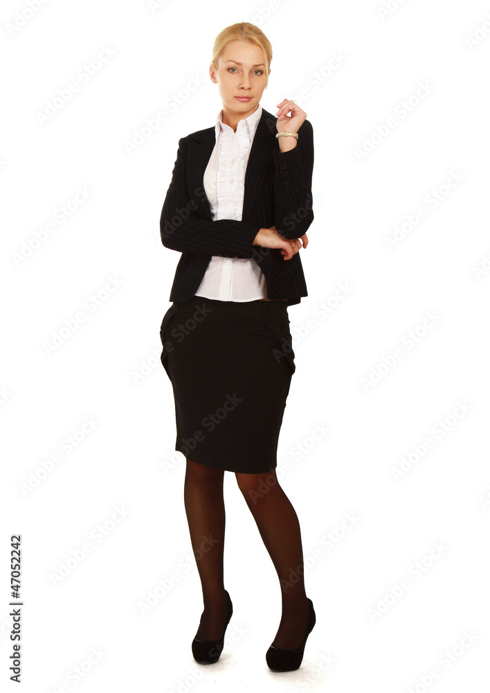 A full length portrait of a beautiful businesswoman standing A full length portrait of a beautiful businesswoman standing