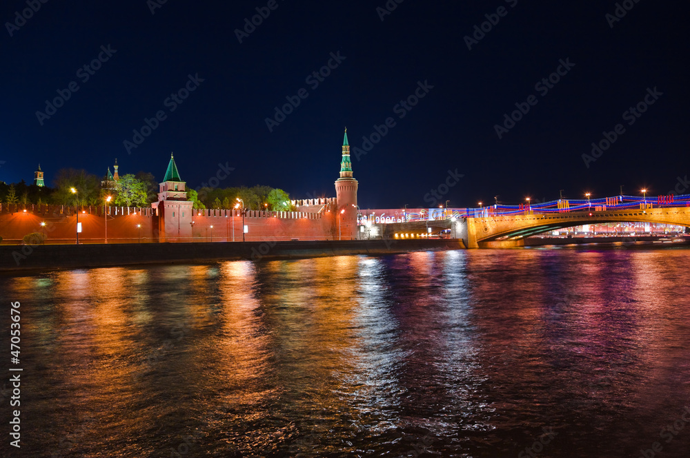 Kremlin in Moscow at night