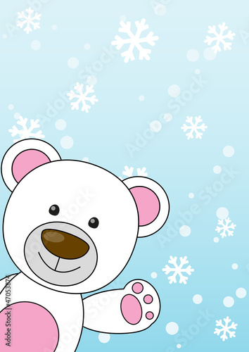 Cute bear Christmas card