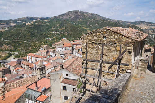 Panoramic view of Valsinni. Basilicata. Italy.