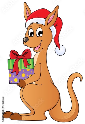 Christmas kangaroo theme image 1
