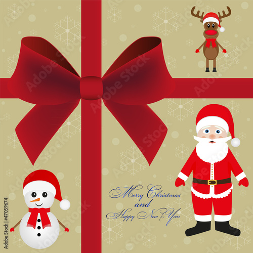 Christmas card invitation