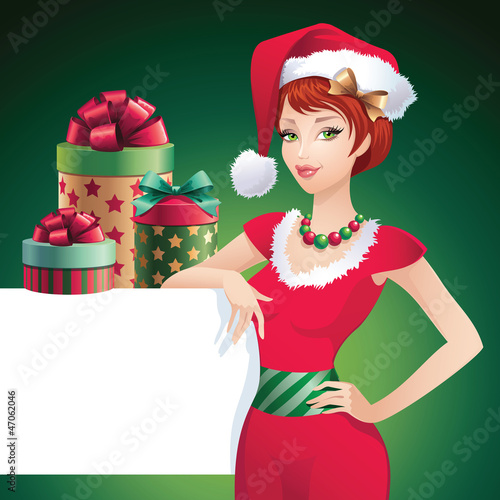 Christmas Santa beauty banner