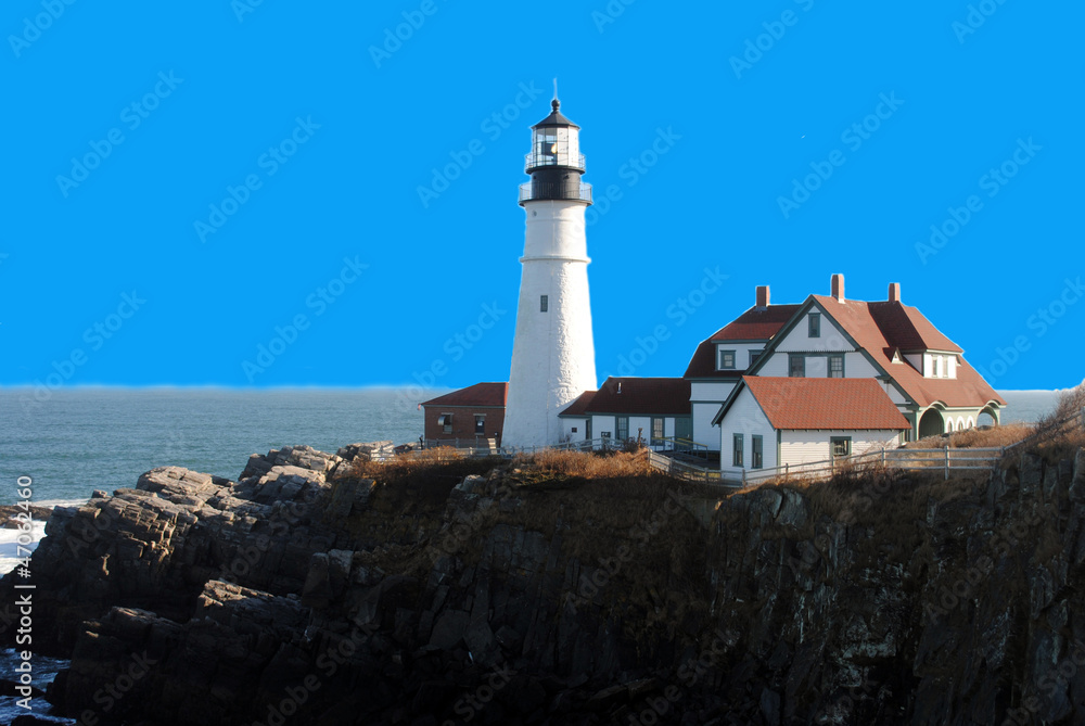 Portland Head Lighthouse, Cape Elizabeth, Maine USA