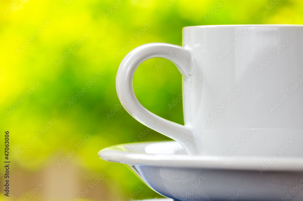 Cup of tea on nature background Cup of tea on nature background