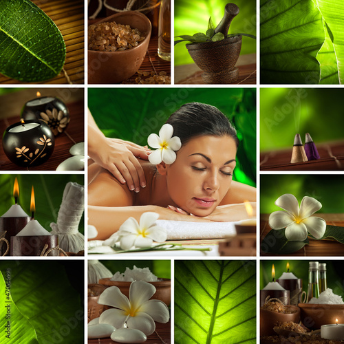 spa collage #47064693