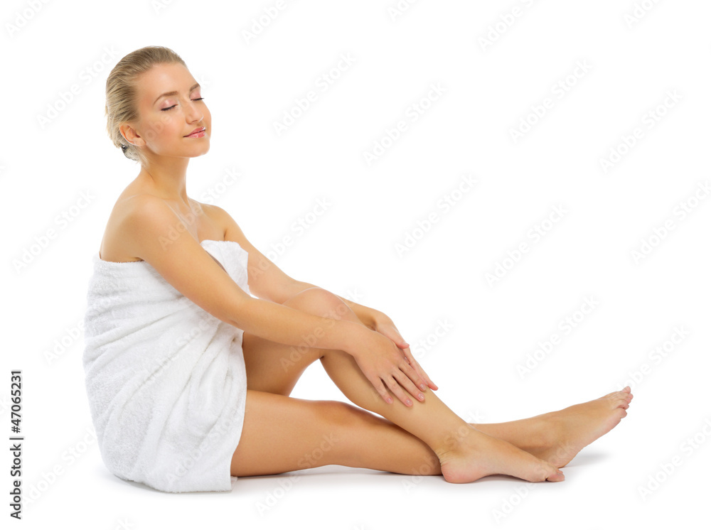 Young healthy girl isolated Young healthy girl isolated