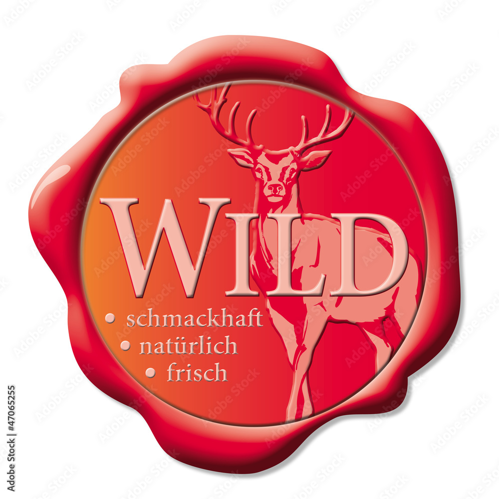 Wild; Wildschwein; Reh; Hirsch; Fleisch; Speisekarte; Jaeger; es  Stock-Illustration | Adobe Stock