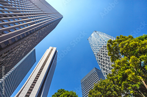 Skyscrapers in Shinjuku district. Tokyo, Japan.