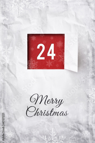 Weihnachtskarte 24 Dezember