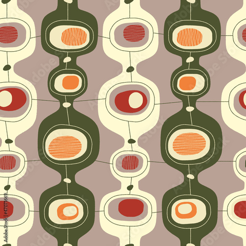 Seamless vintage pattern - Vector.