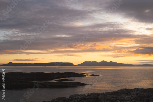 Sunset, Inner Hebrides, Eig, Rum, © Hugh McKean