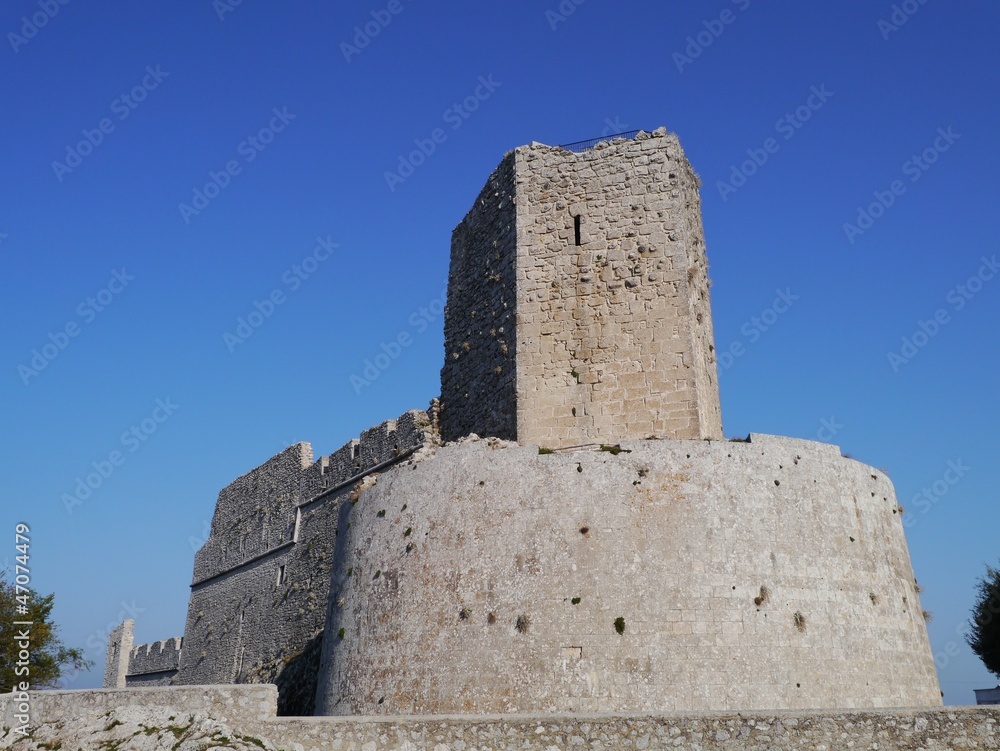 The castle of Monte Saint Angelo in Italy