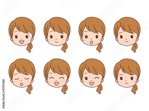 女性/表情