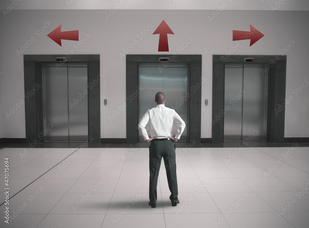 Fototapeta premium Choices of a businessman