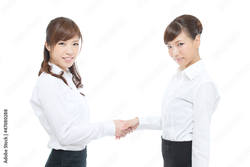 Beautiful asian businesswomen on white background Beautiful asian businesswomen on white background