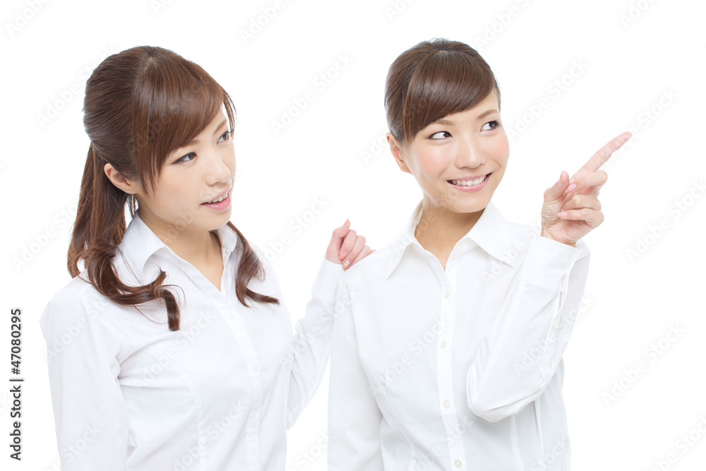 Beautiful asian businesswomen on white background Beautiful asian businesswomen on white background
