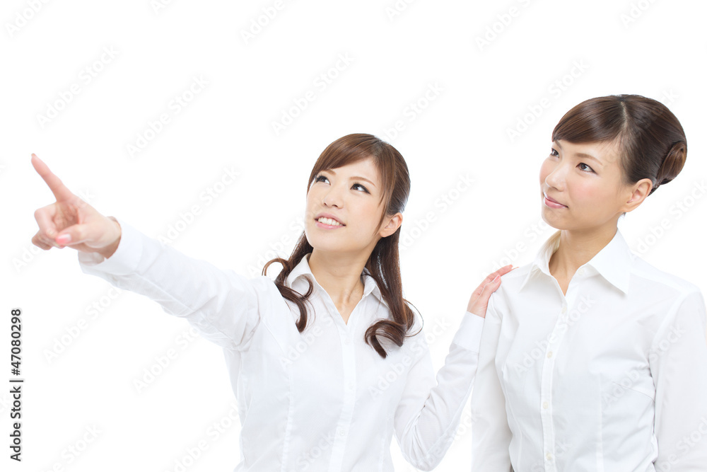 Beautiful asian businesswomen on white background Beautiful asian businesswomen on white background