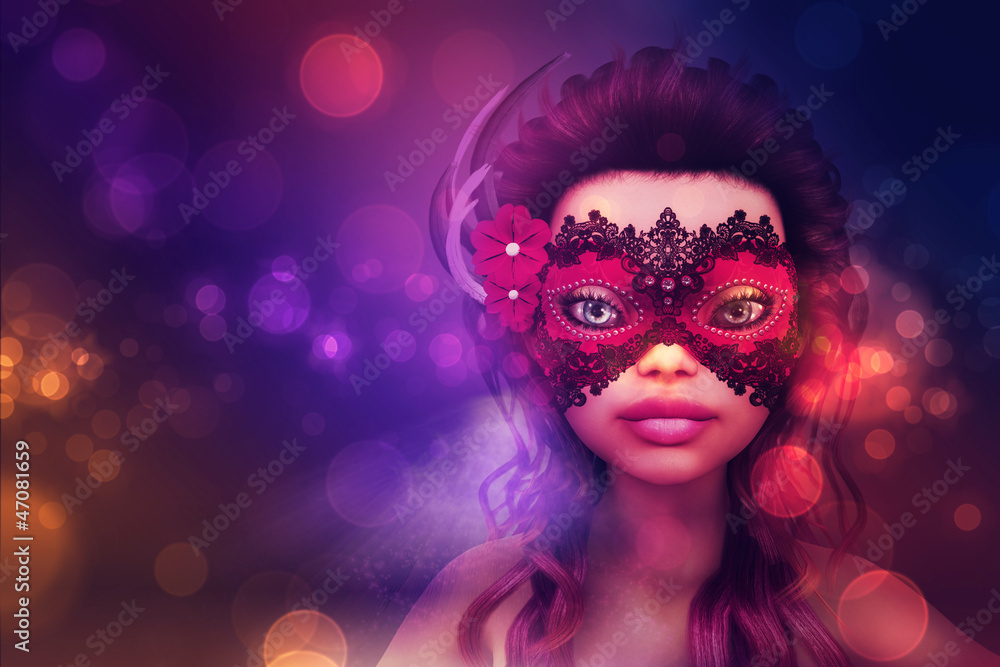 Girl on masquerade