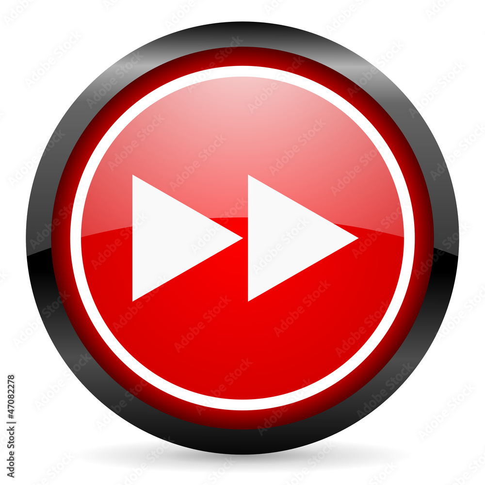 scroll round red glossy icon on white background scroll round red glossy icon on white background