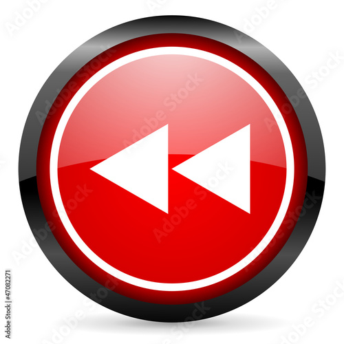 Free Download scroll round red glossy icon on white background - GFXLoad