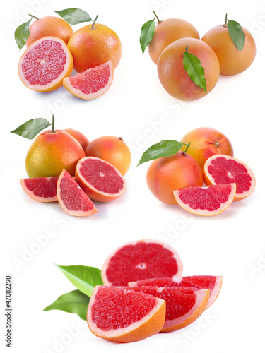 set grapefruit with segments