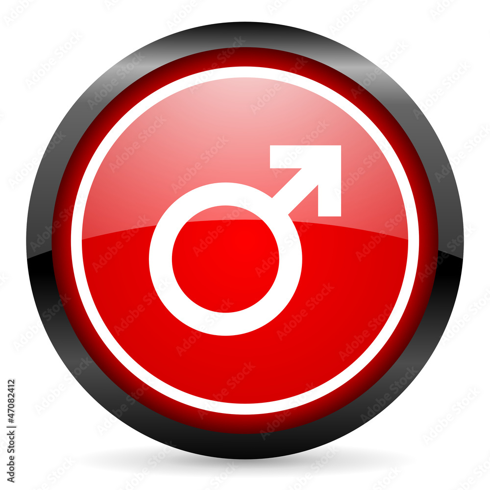 sex round red glossy icon on white background sex round red glossy icon on white background