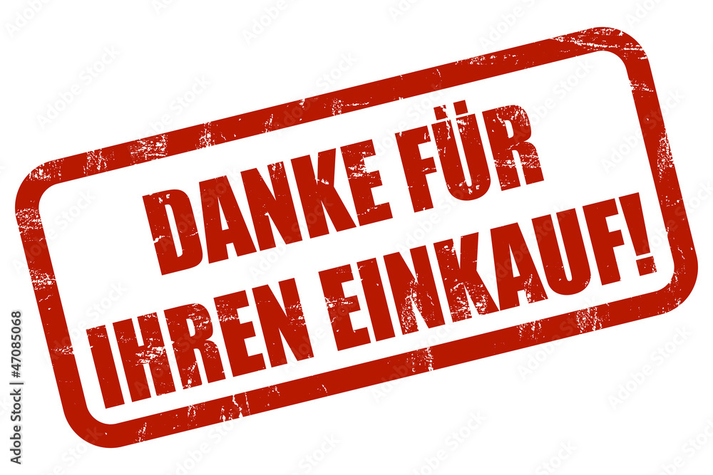 Grunge Stempel rot DANKE FÜR IHREN EINKAUF! Grunge Stempel rot DANKE FÜR IHREN EINKAUF!