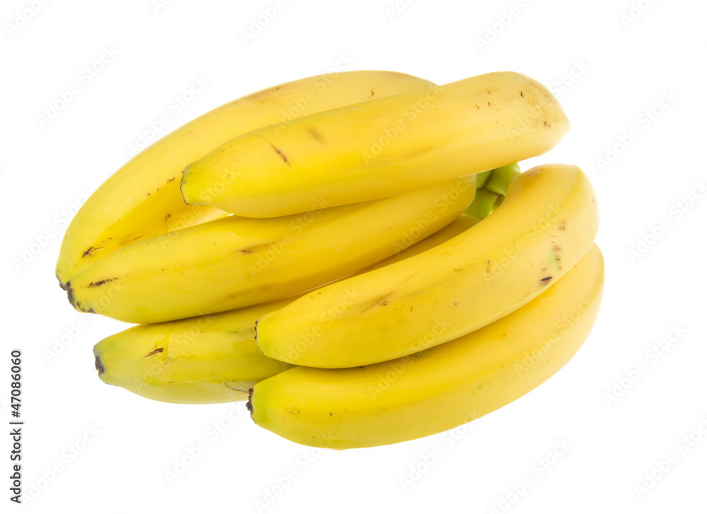 Bunch of bananas on white background Bunch of bananas on white background