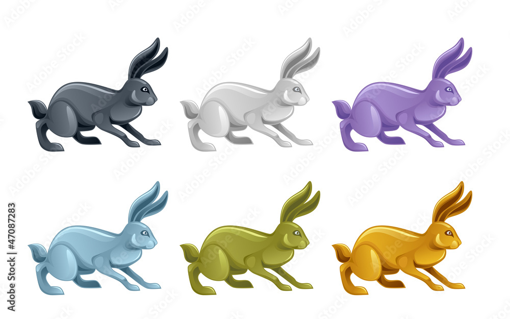 Obraz premium Rabbit set