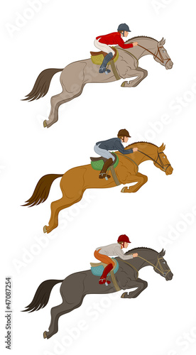 Jumping horse