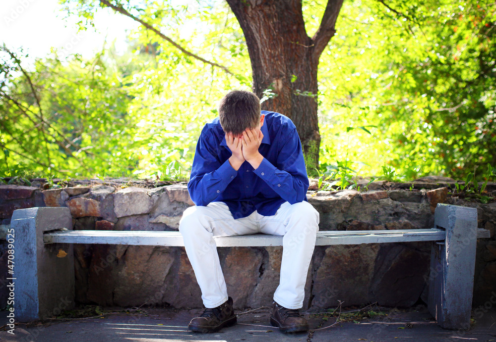 Fototapeta premium Sad Young Man