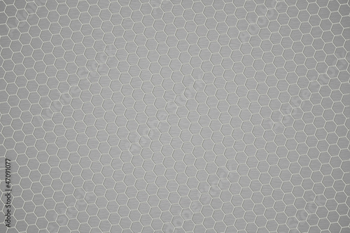 Metal shine hexagon grid background.