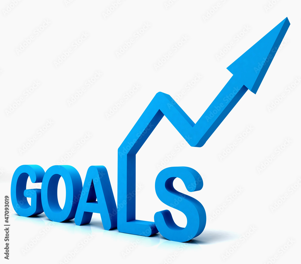 Blue Goals Word Shows Objectives Hope And Future Blue Goals Word Shows Objectives Hope And Future