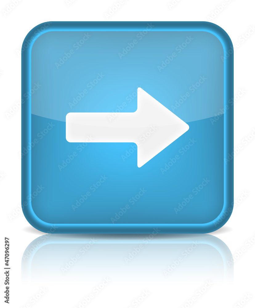 Blue glossy web button with arrow right sign. Blue glossy web button with arrow right sign.