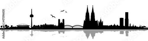 Skyline Köln Schatten