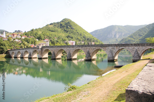 The Mehmed Paša Sokolović Bridge of Višegrad