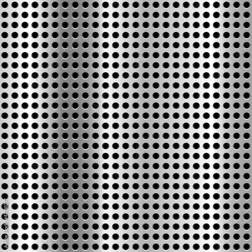Grille métallique.
