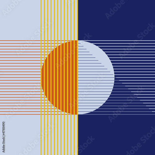 sole e luna astratto