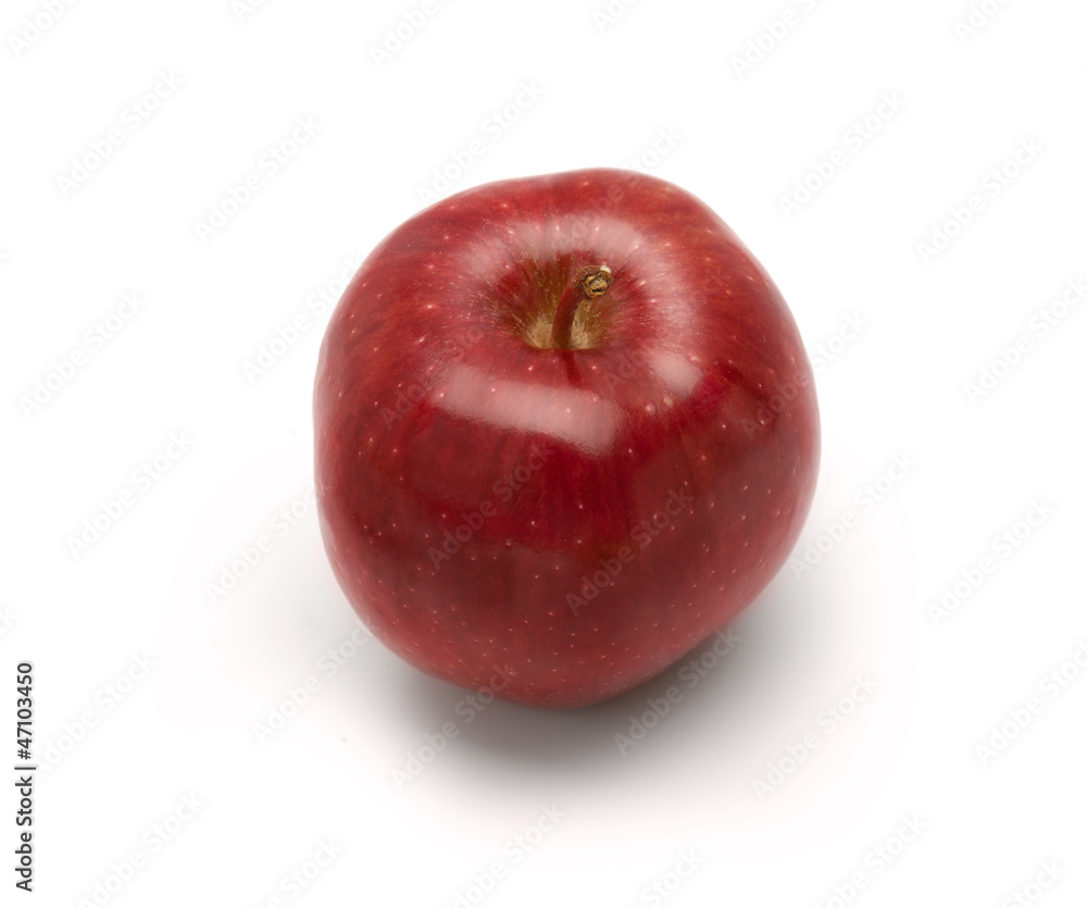Ripe Red Apple isolated on white background Ripe Red Apple isolated on white background