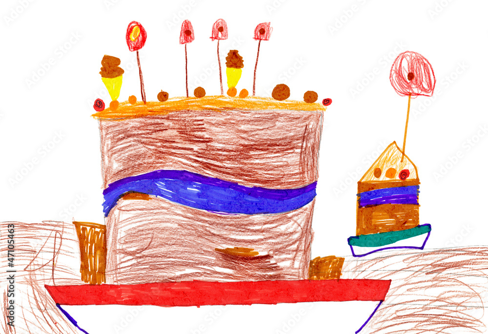 How to Draw a Birthday Cake - Easy Drawing Tutorial For Kids-saigonsouth.com.vn