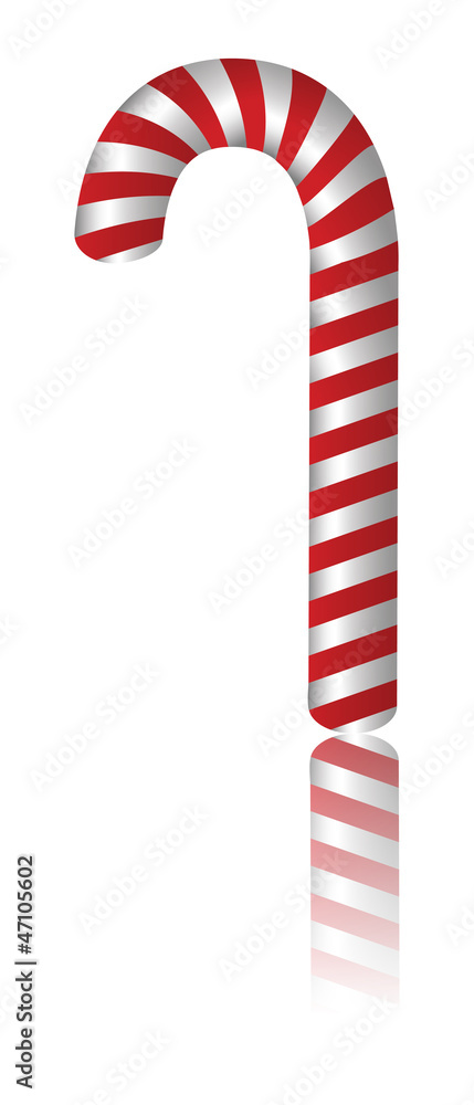 Obraz premium Christmas candy cane